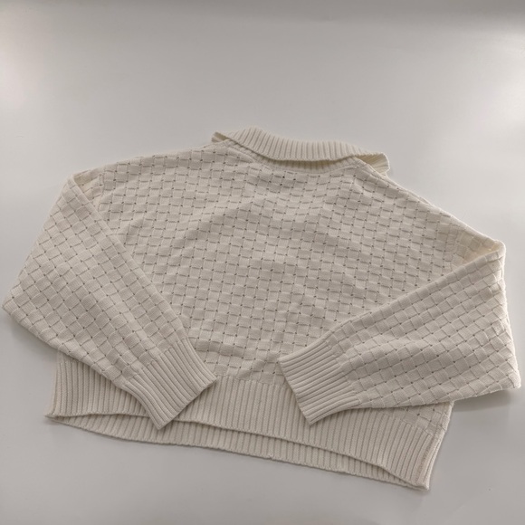 FRNCH Paris Paulia Sweater Cream White Jumper Collar Women’s Small - Picture 9 of 9